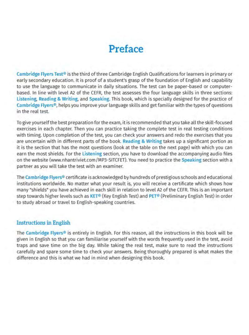 Succeed In The Cambridge Flyers English Test (Kèm CD)