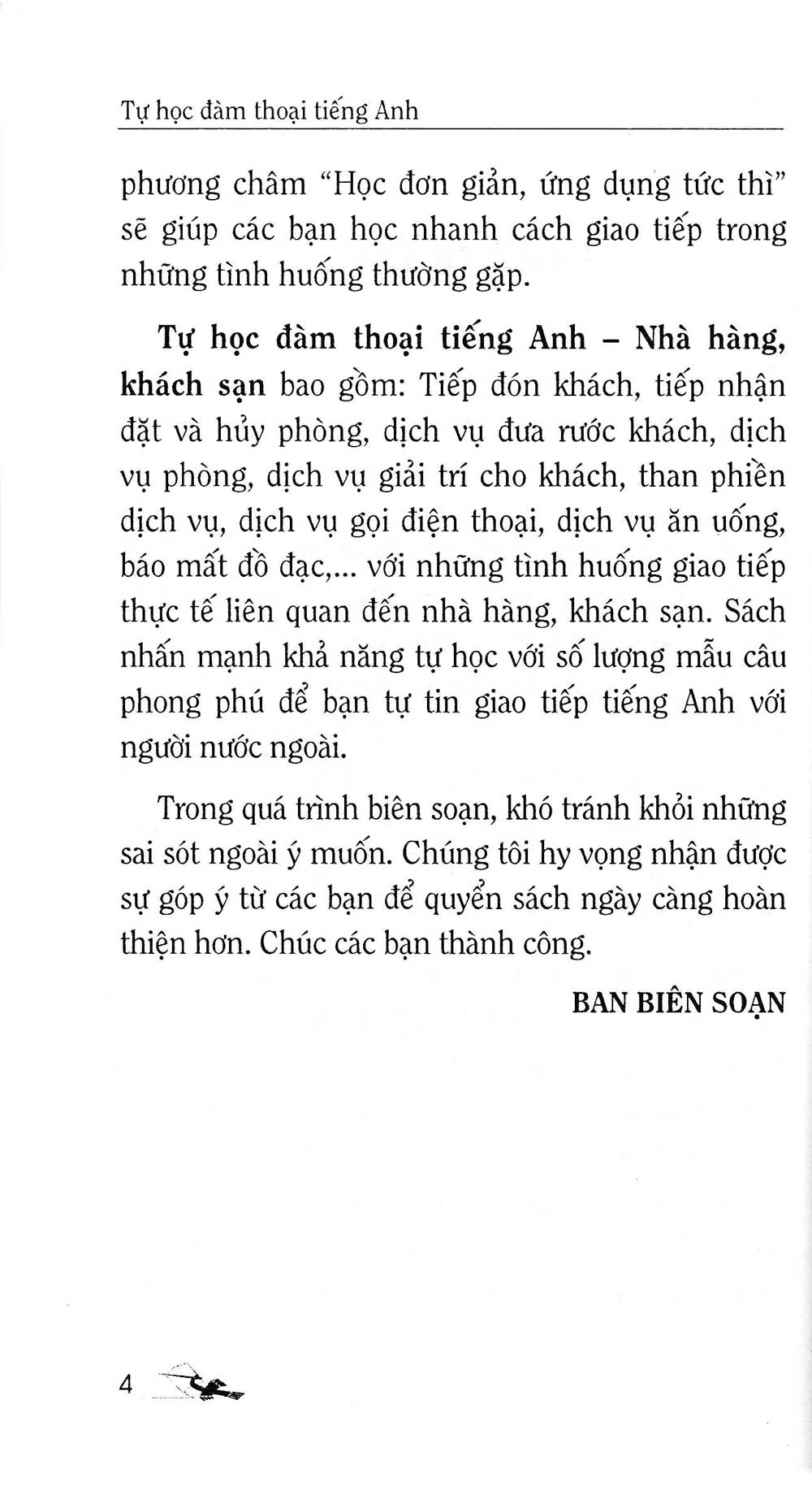 Tự Học Đàm Thoại Tiếng Anh Nhà Hàng - Khách Sạn (Kèm CD) (VL)