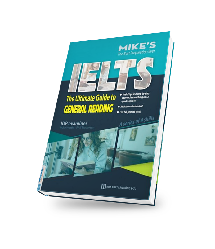(Bộ 4 cuốn) IELTS LISTENING, IELTS WRITING, IELTS READING ACADEMIC, IELTS READING GENERAL – Mike – BizBooks