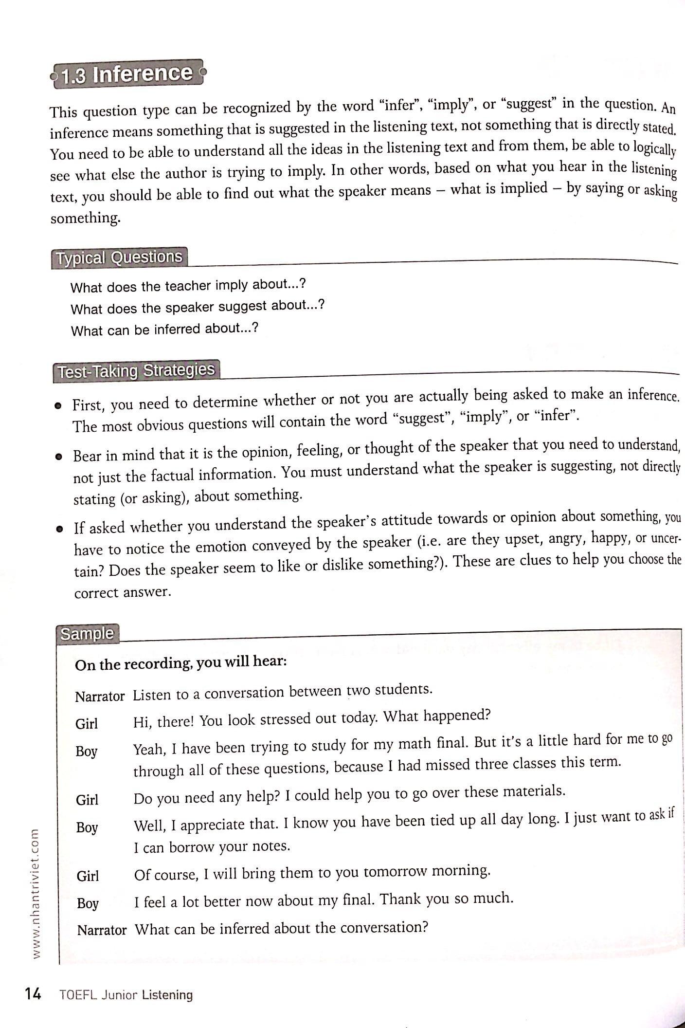 TOEFL Junior Listening (Kèm CD)