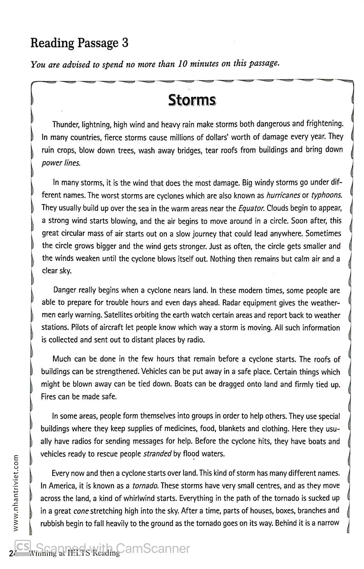 Winning At IELTS Reading (Không CD)