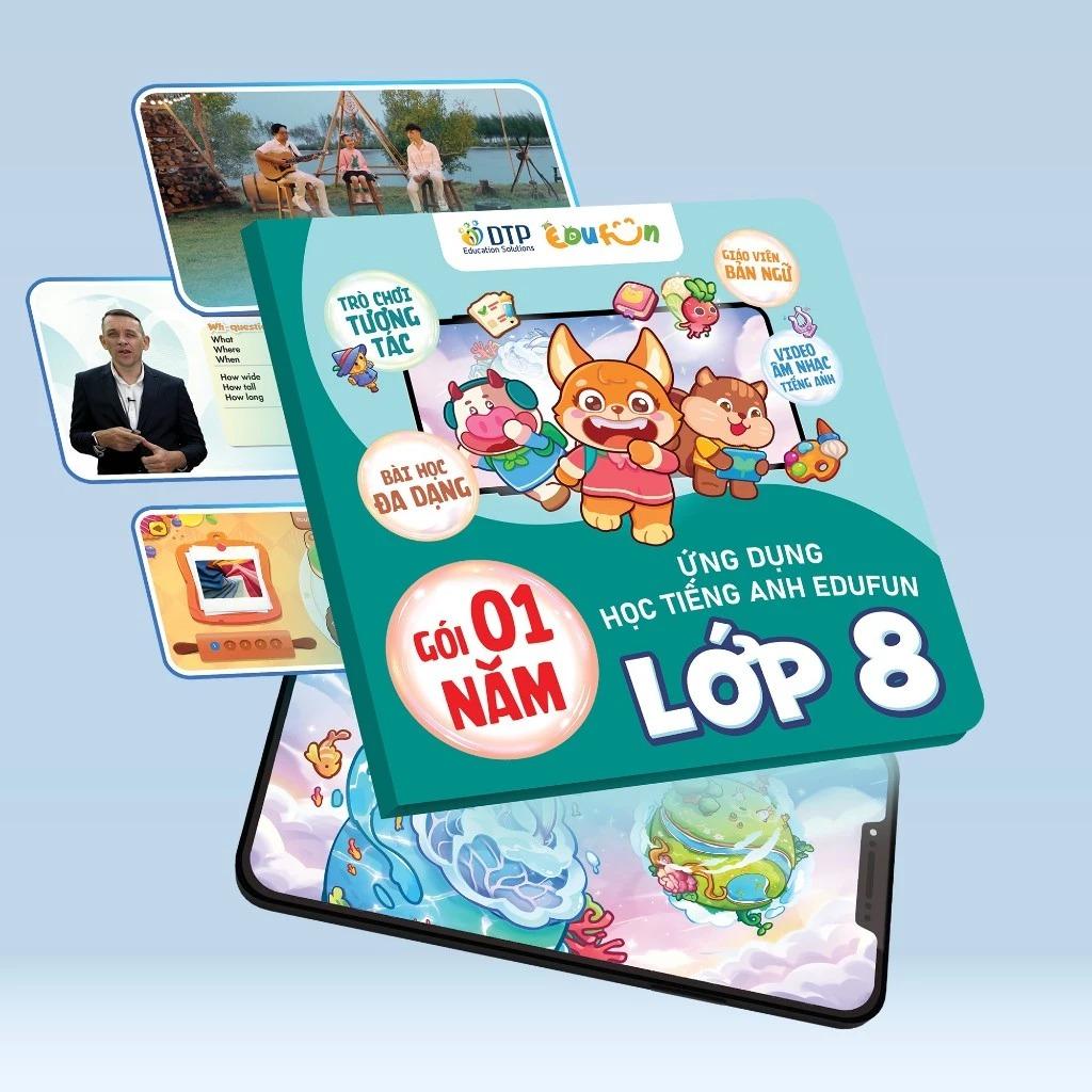 Gói Edufun Premium Level 8 (Thẻ Học Tiếng Anh EDUFUN + Tặng Kèm Sách Học Sinh, Sách Bài Tập, 2 Cuốn Truyện)