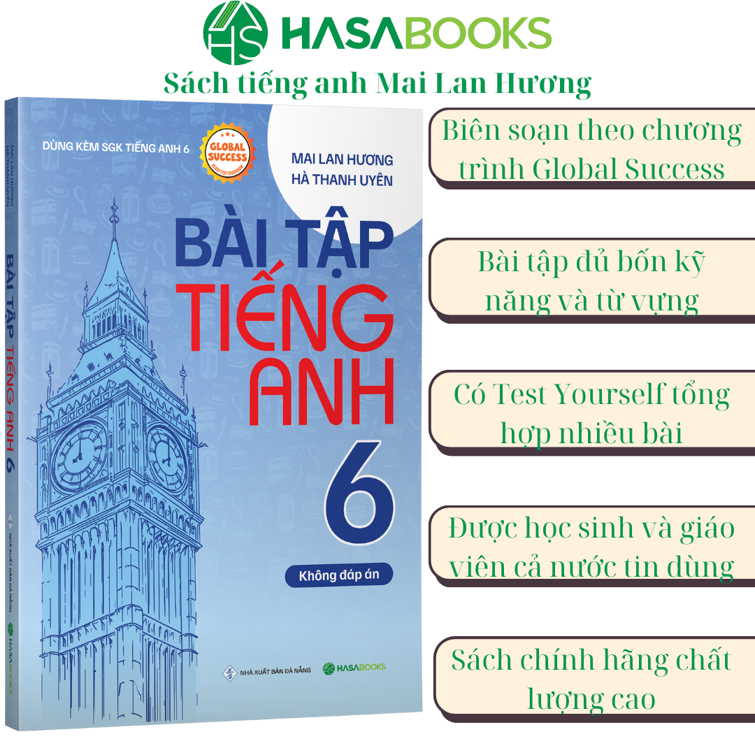 Combo Học Giỏi Tiếng Anh 6 Global Success (Không Đáp Án) - Mai Lan Hương