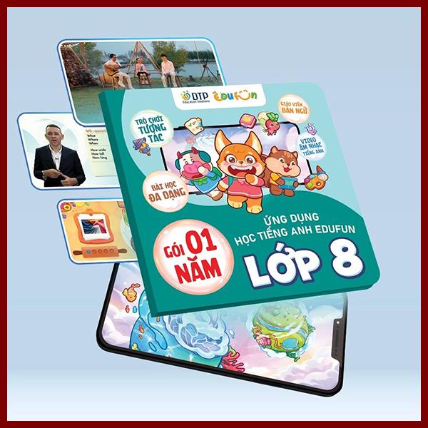 Gói Edufun Premium Level 8 (Thẻ Học Tiếng Anh EDUFUN + Tặng Kèm Sách Học Sinh, Sách Bài Tập, 2 Cuốn Truyện)