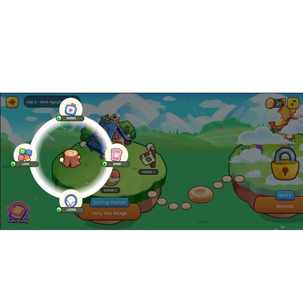 Gói Edufun Premium Level 2 (Thẻ Học Tiếng Anh EDUFUN + Tặng Kèm Sách Học Sinh, Sách Bài Tập, 2 Cuốn Truyện)