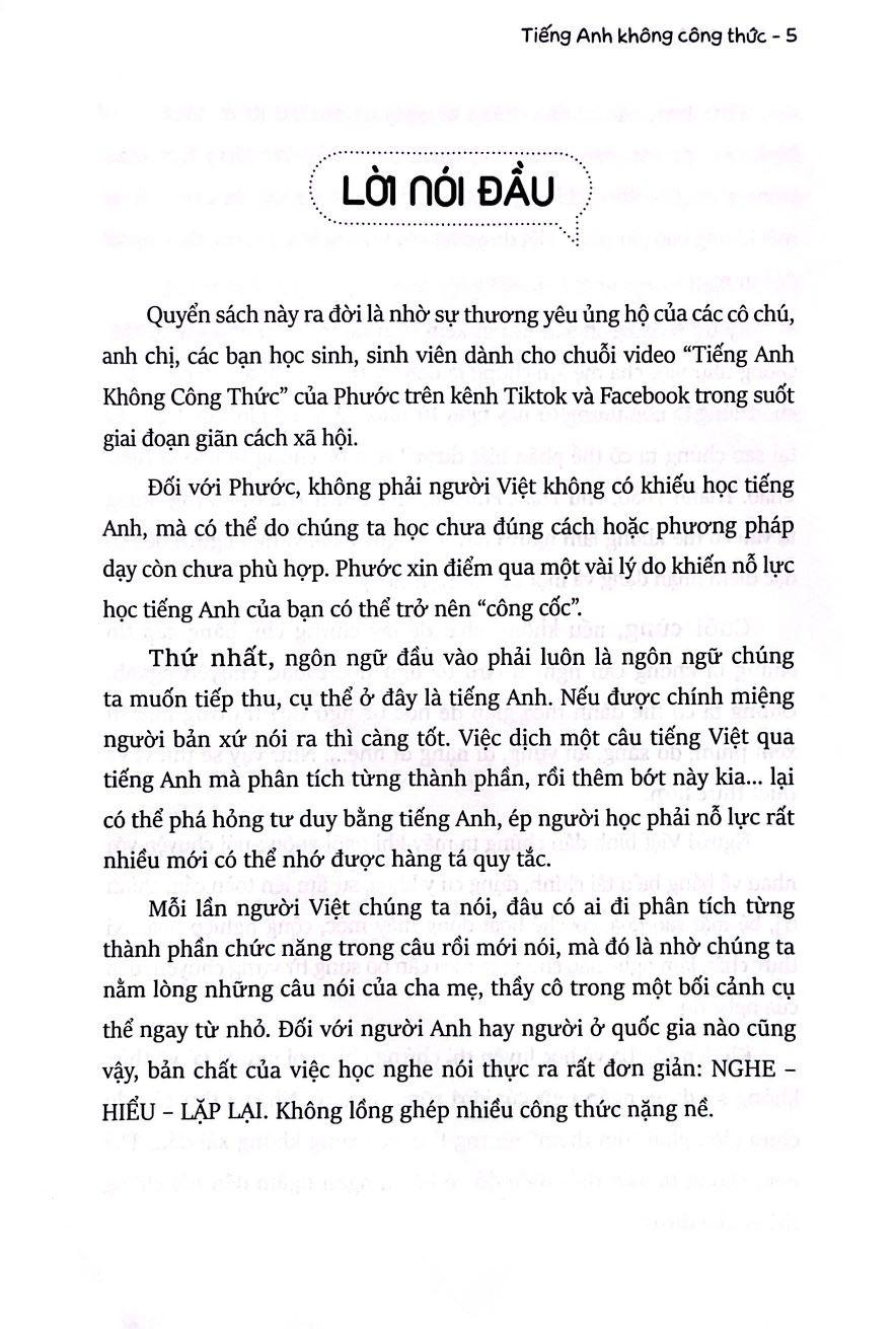 Sách - Tiếng Anh Không Công Thức - Nhập Vai Nói Không Sai
