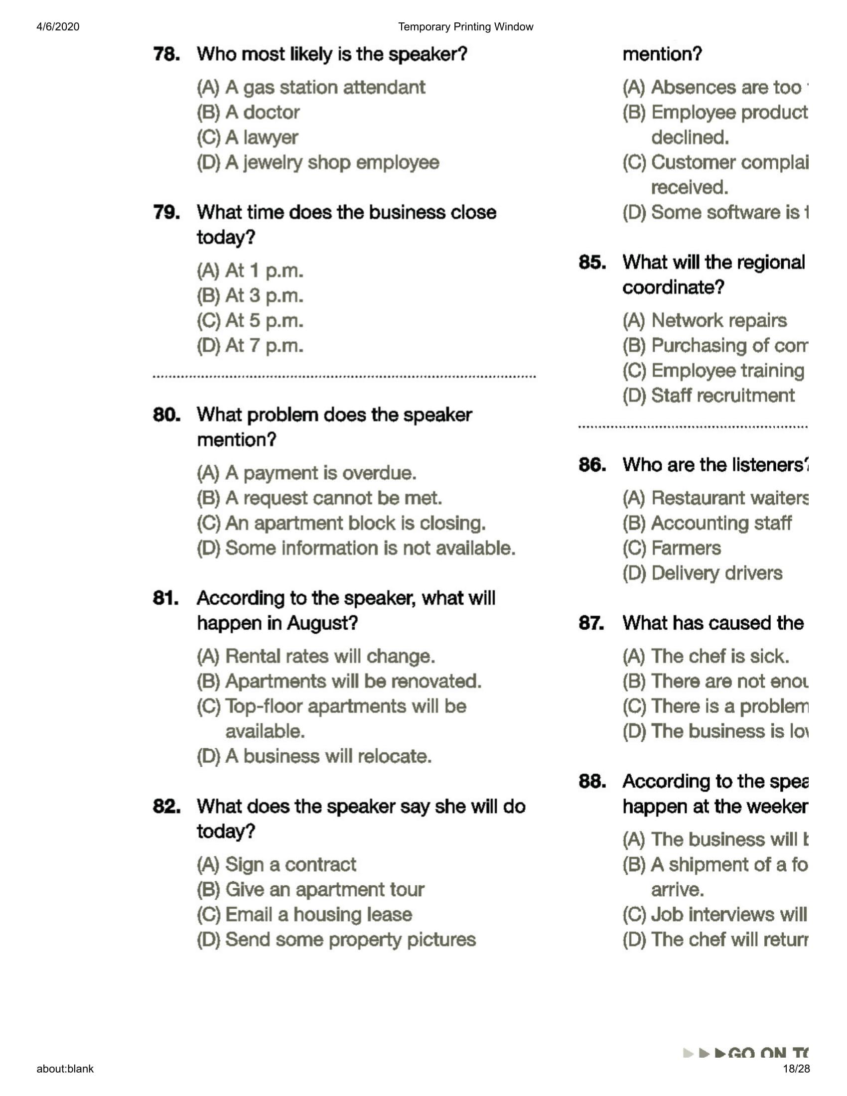 Comprehensive Toeic Training 1000 Practice Test Items (Vol 2) - Kèm CD