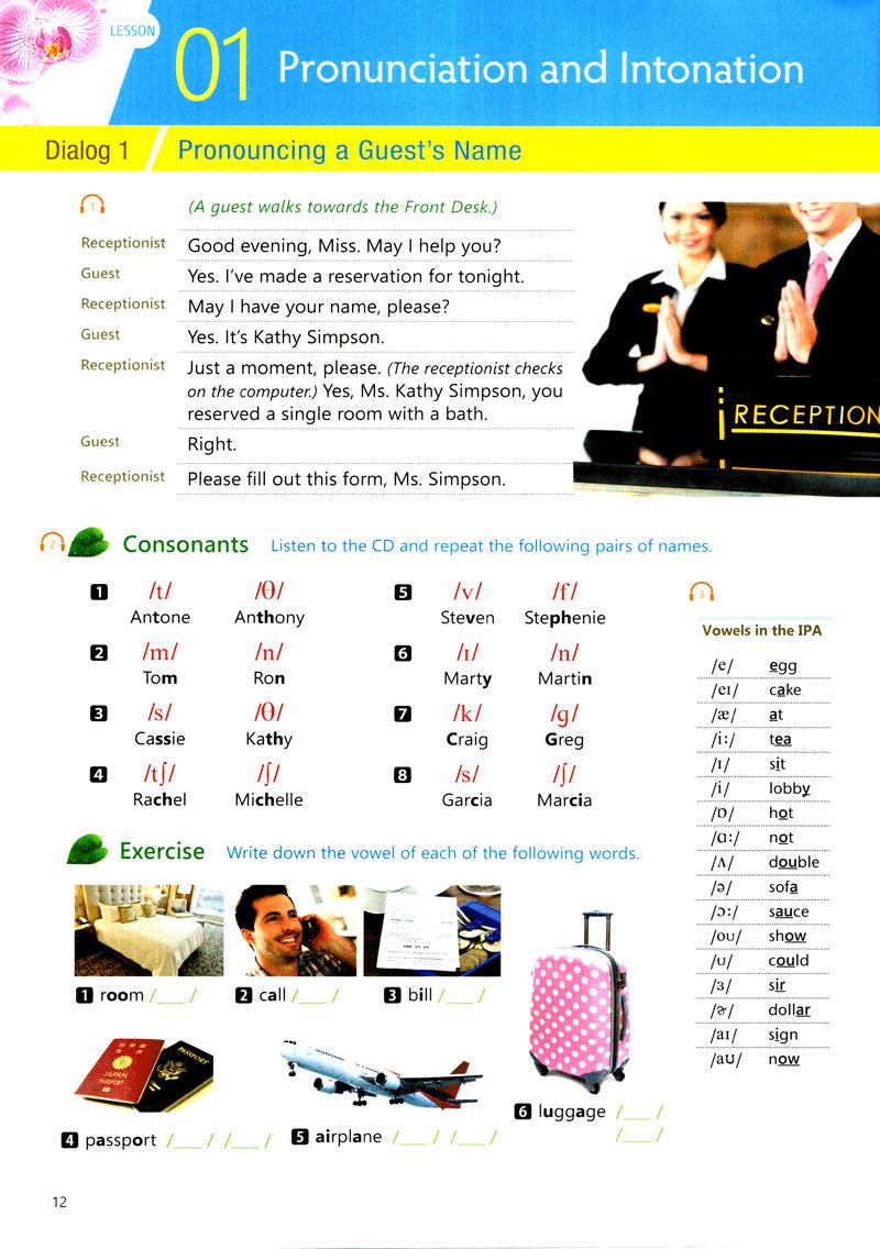 English For Tourism And Restaurants - Book 1 (Kèm file MP3)