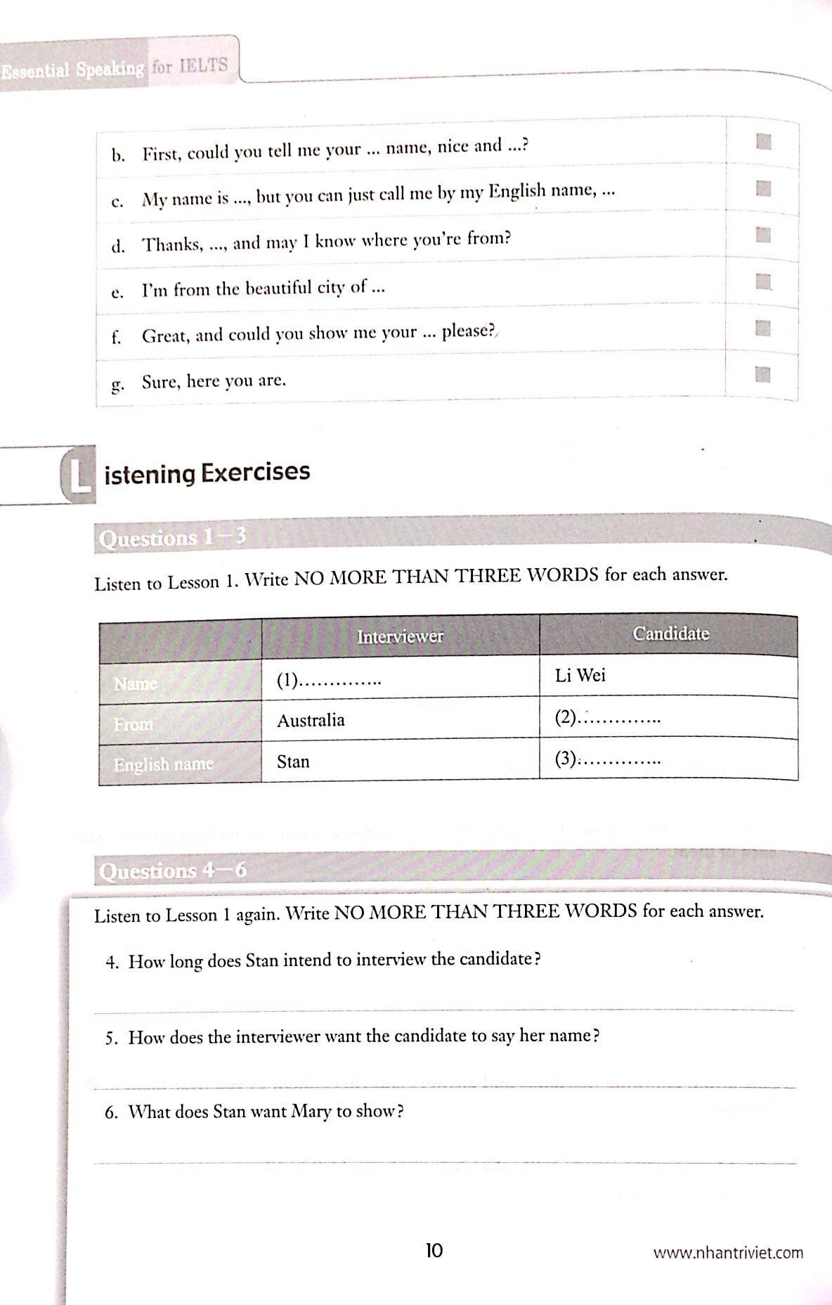 Essential Speaking For IELTS