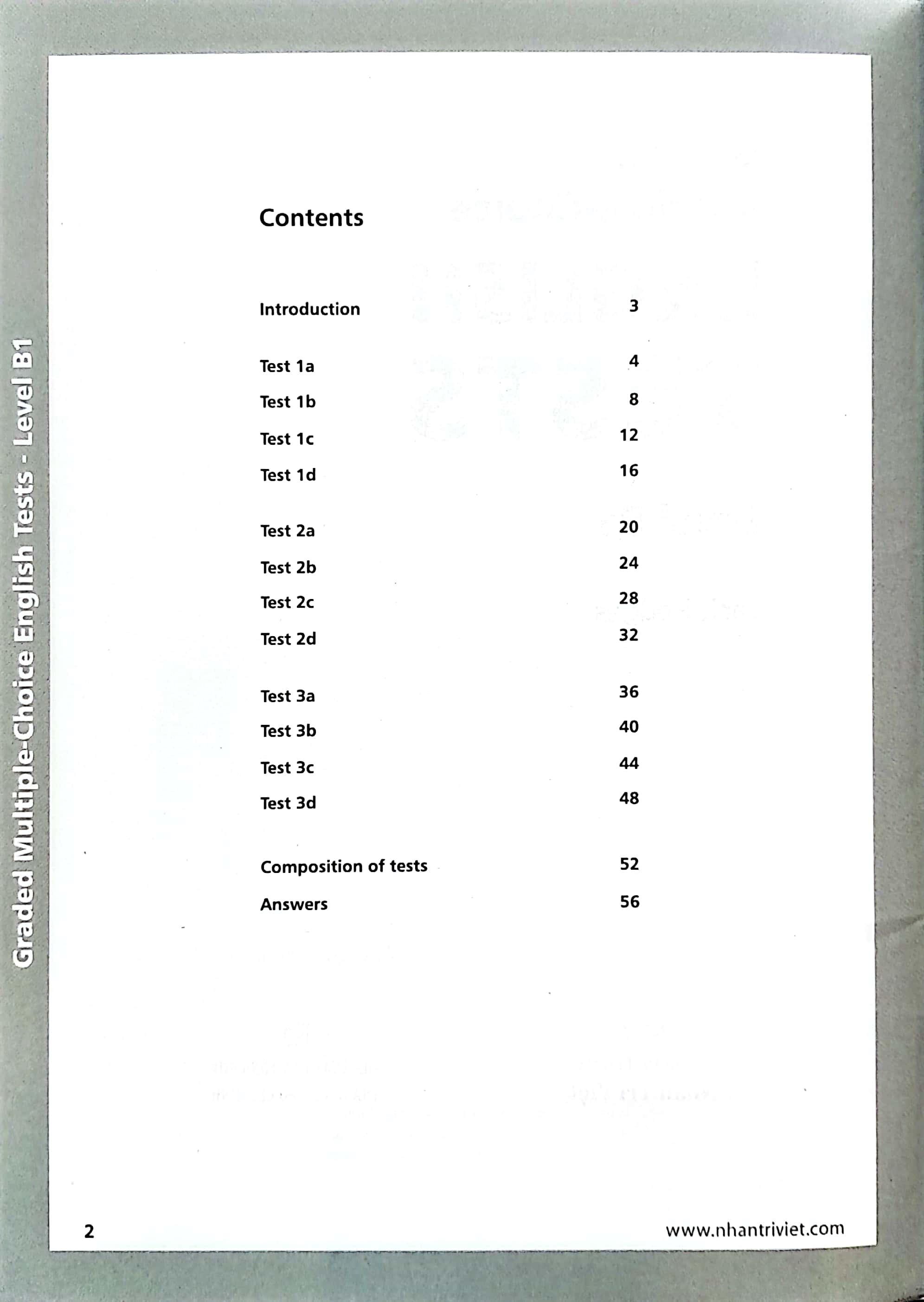 Graded Multiple - Choice English Test Level B1( Không CD)