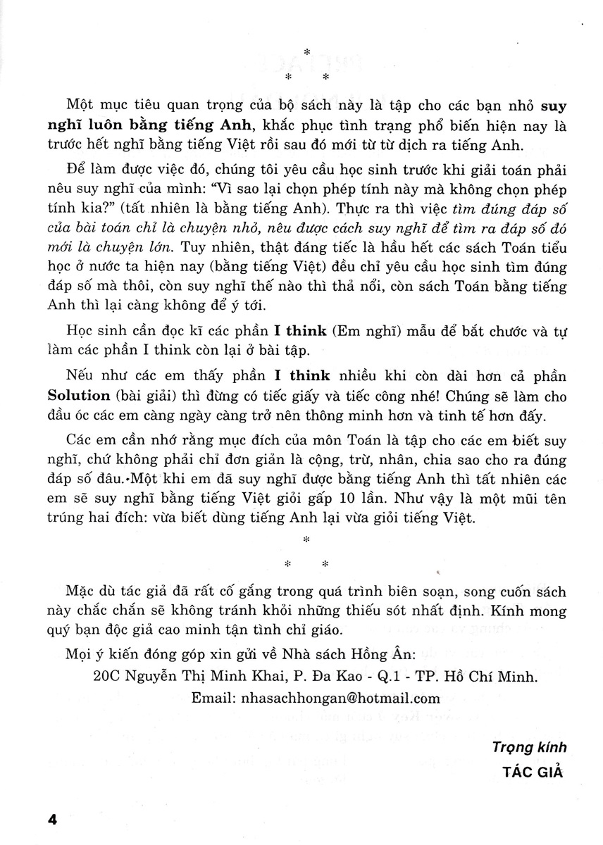 We Learn Maths In English - Em Học Toán Bằng Tiếng Anh 3 - HA