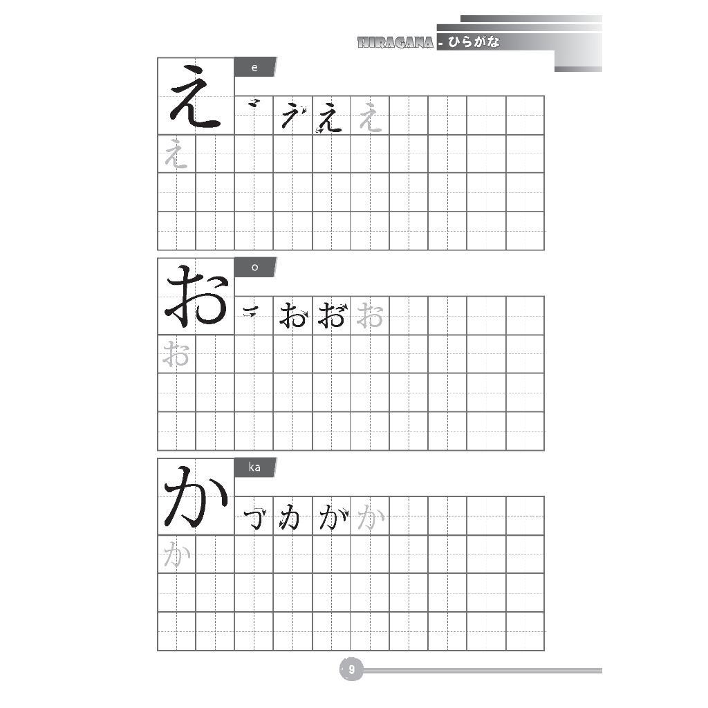 Sách - Tập Viết Tiếng Nhật Căn Bản Hiragana - Minh Thắng