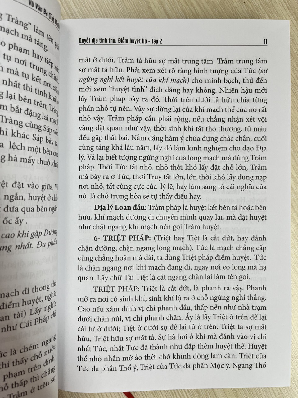 Quyết Địa Tinh Thư - Điểm Huyệt Bộ - Tập 2 - Võ Văn Ba