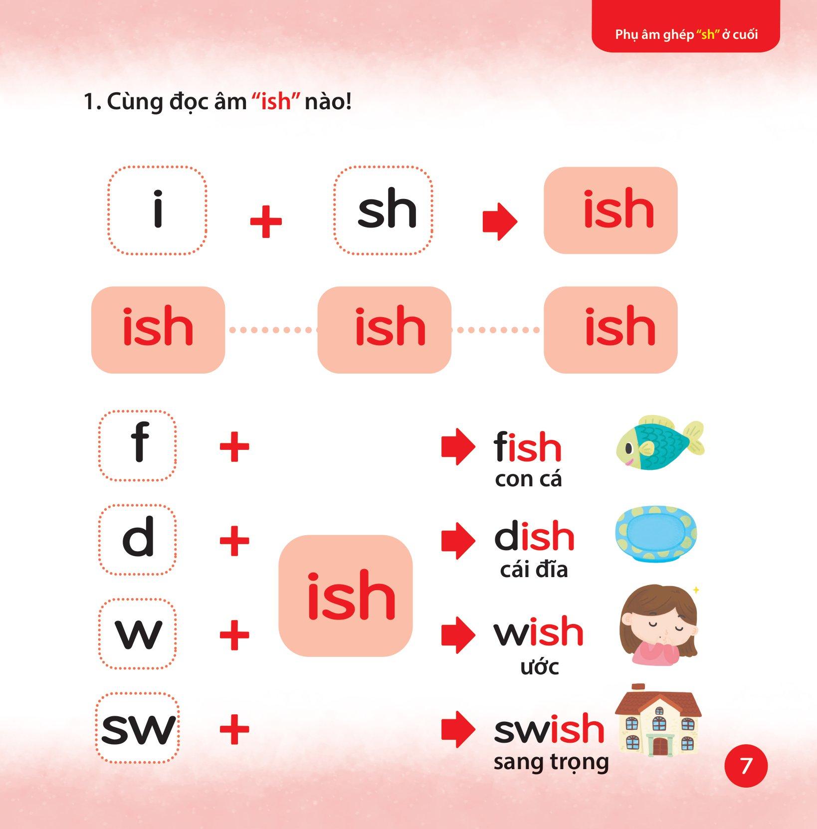 Cùng Con Học Ngữ Âm Tiếng Anh Qua 3 Cấp Độ - Phụ Âm Ghép