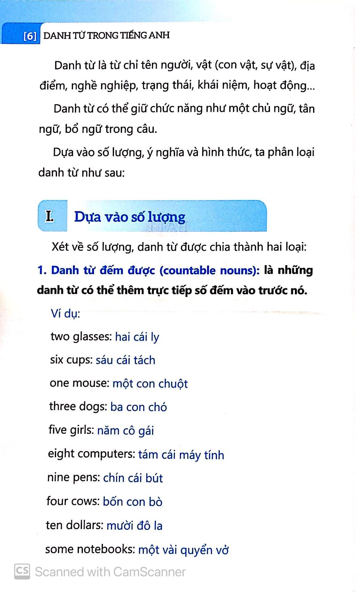 Danh Từ Trong Tiếng Anh