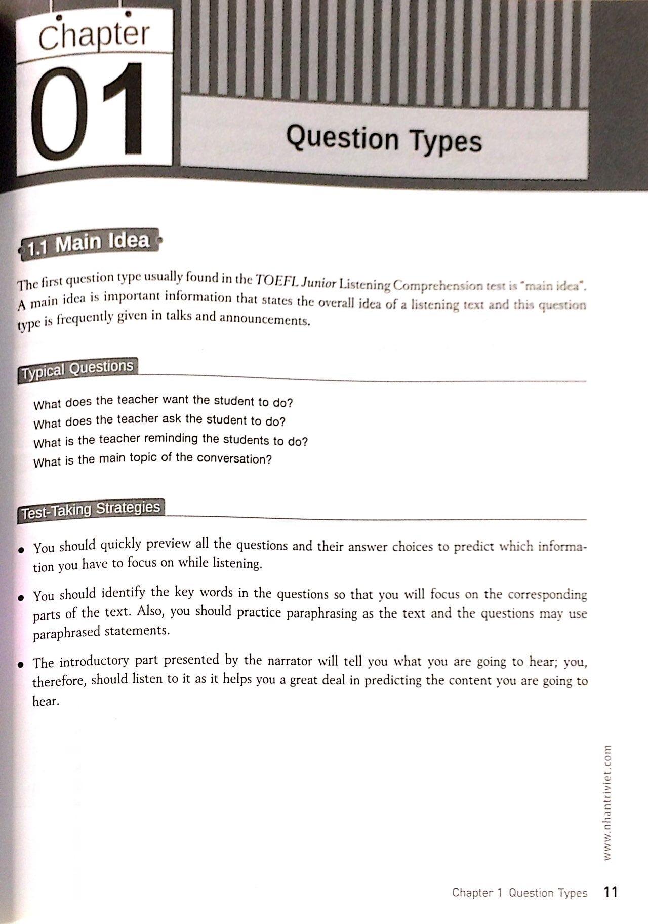 TOEFL Junior Listening (Kèm CD)