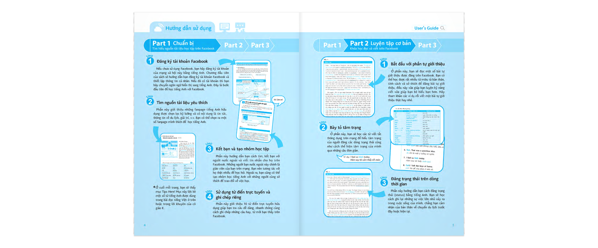 Học Tiếng Anh Với Facebook (Kèm 1 CD)