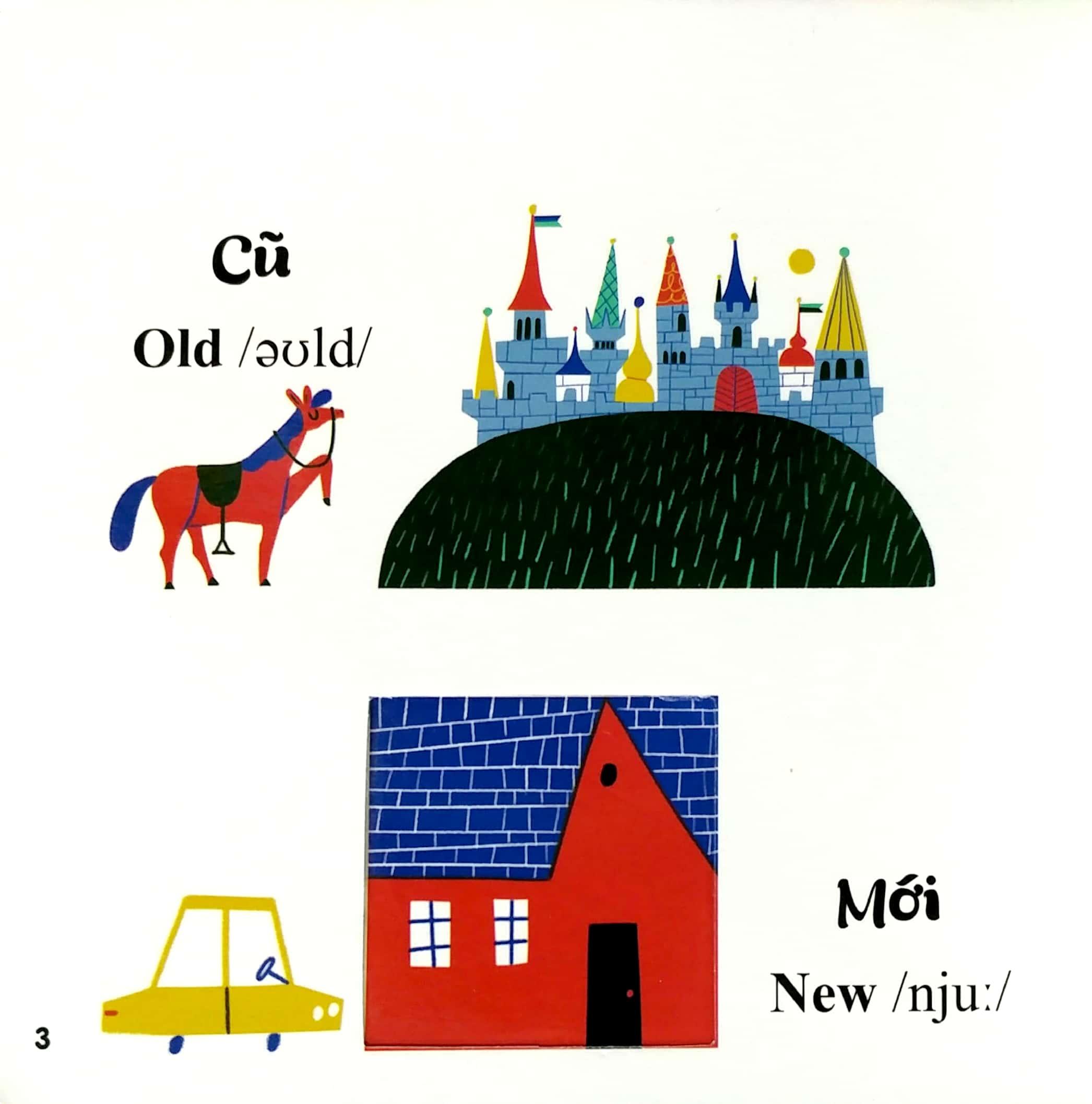 Sách Đục Trổ Thông Minh - Những Từ Vựng Đầu Đời Của Bé - My First Words - Sự Tương Phản - Opposites
