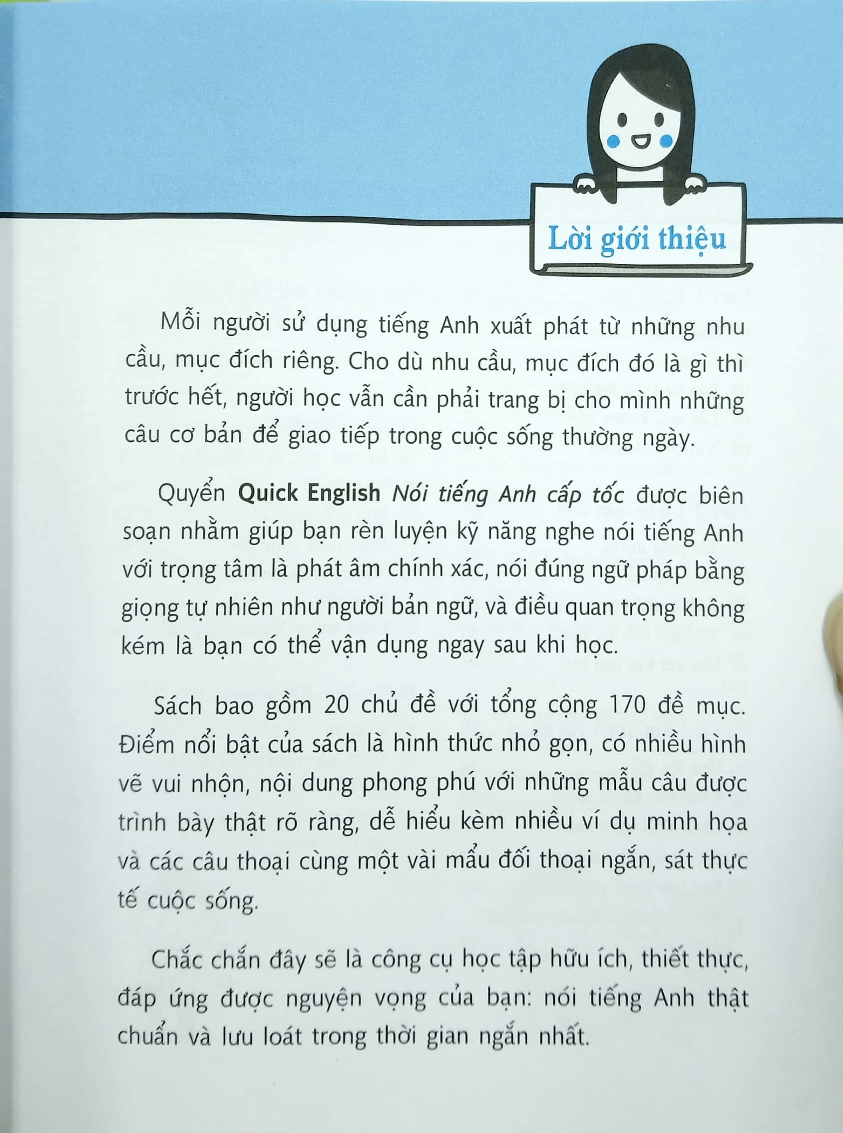 Quick English - Nói Tiếng Anh Cấp Tốc (CD) (Tái Bản 2018)