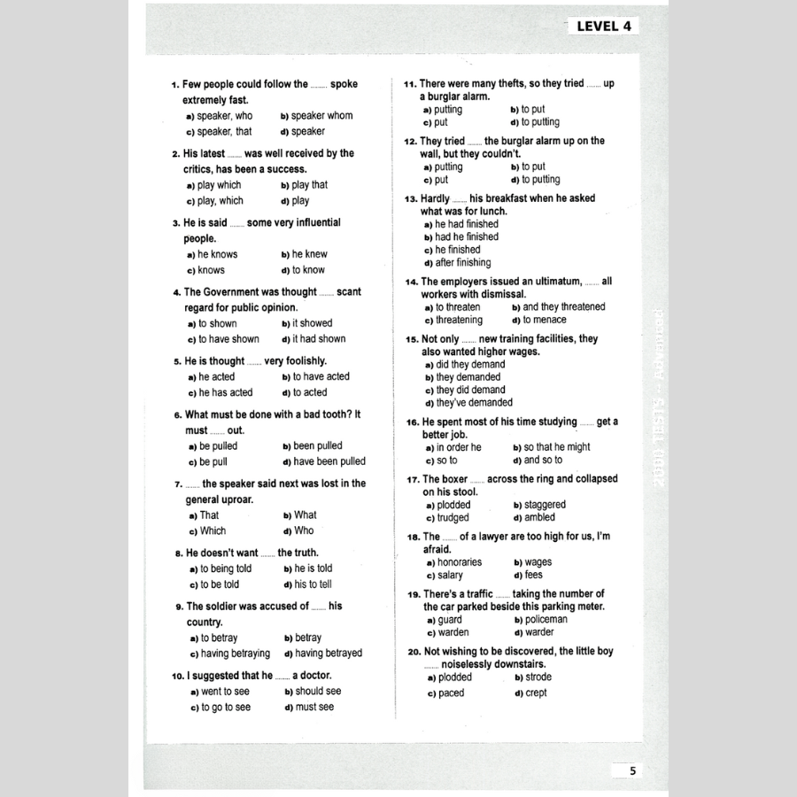 2000 Tests Advanced Level (Không CD)