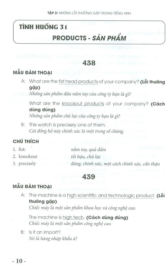 Những Lỗi Thường Gặp Trong Tiếng Anh Khi Nói Chuyện Với Người Nước Ngoài - Tập 2