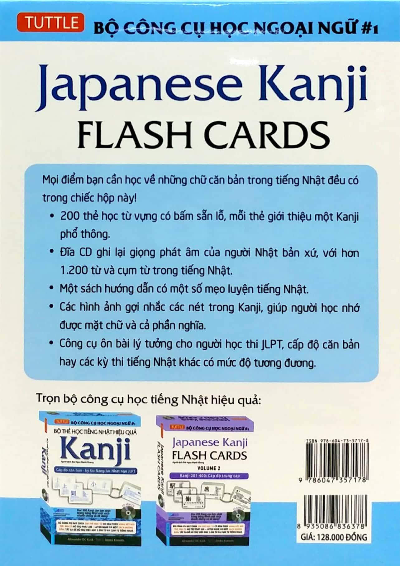 Sách - Bộ Thẻ Học Tiếng Nhật Hiệu Quả Kanji