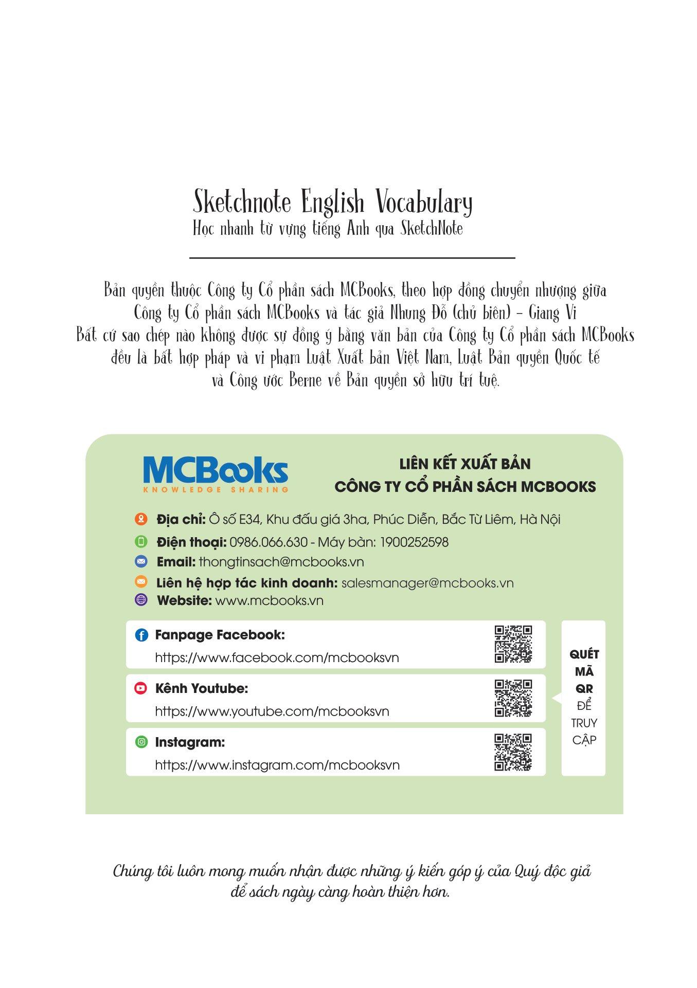 Sketchnote English Vocabulary