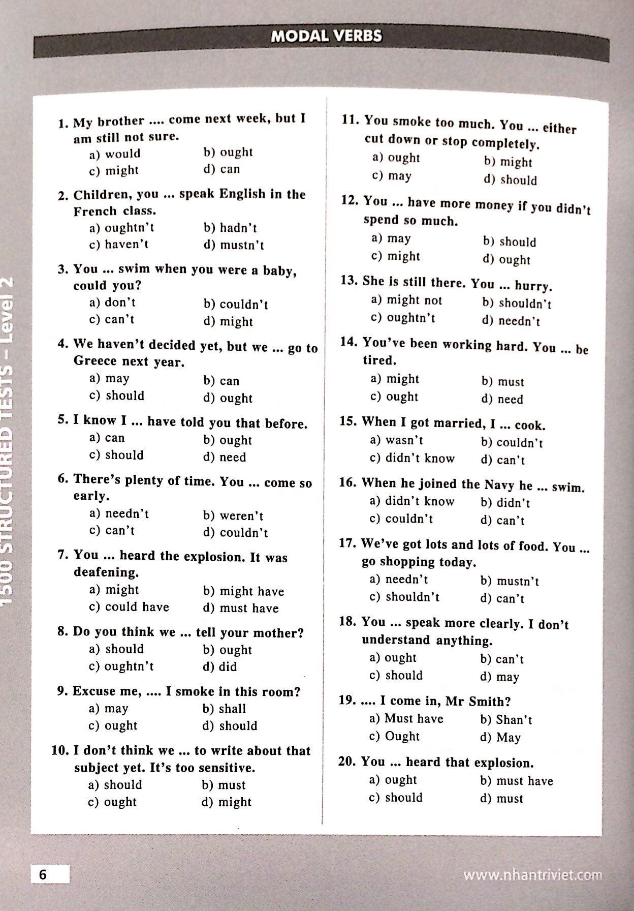1500 Structured Tests Leve 2 (Không CD)