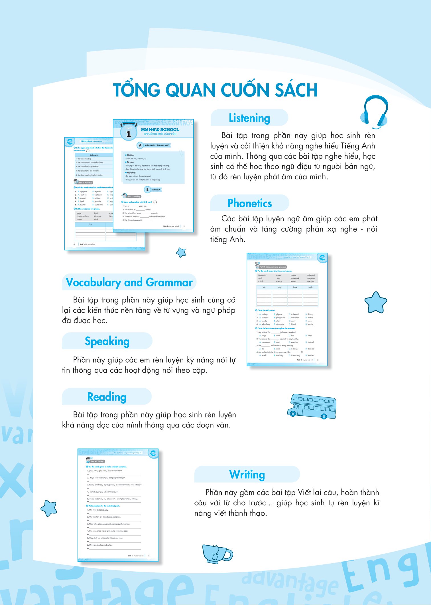 Bổ trợ nâng cao 4 kỹ năng Tiếng Anh Nghe - Nói - Đọc - Viết 6 (Global Success) - MEGA