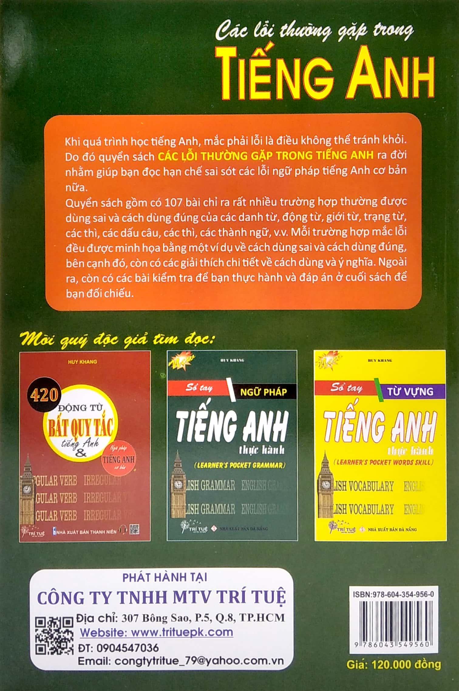 Các Lỗi Thường Gặp Trong Tiếng Anh - Common Mistakes In English
