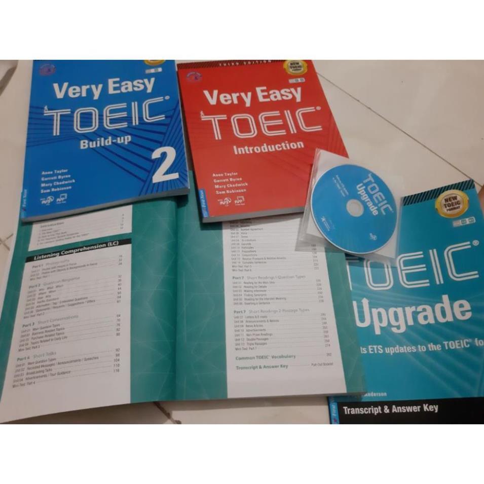 Sách Combo Luyện TOEIC.Trình độ Sơ - Trung cấp (Very Easy TOEIC 1 + Very Easy TOEIC 2 + TOEIC Upgrade)