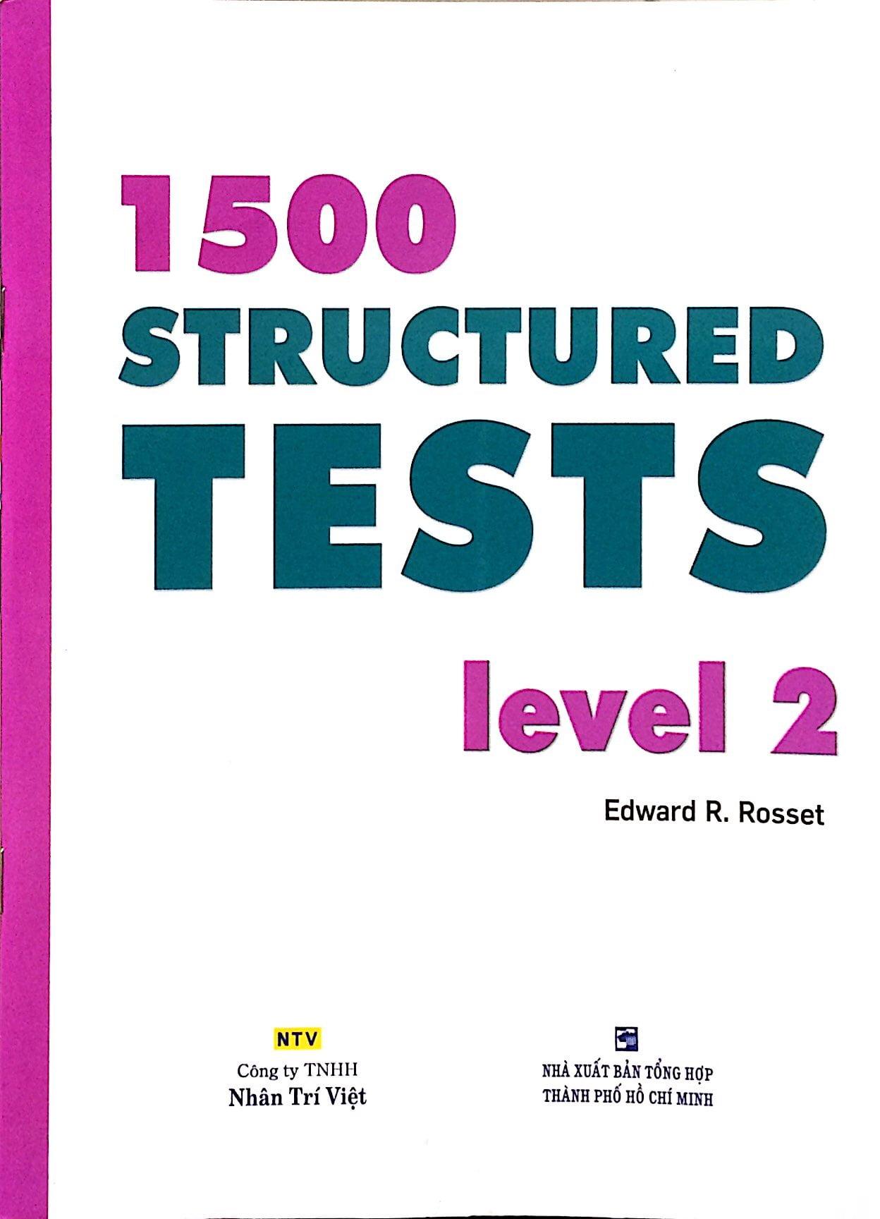 1500 Structured Tests Leve 2 (Không CD)