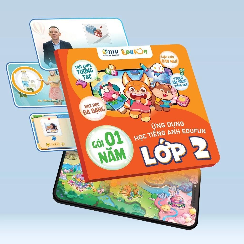 Gói Edufun Premium Level 2 (Thẻ Học Tiếng Anh EDUFUN + Tặng Kèm Sách Học Sinh, Sách Bài Tập, 2 Cuốn Truyện)