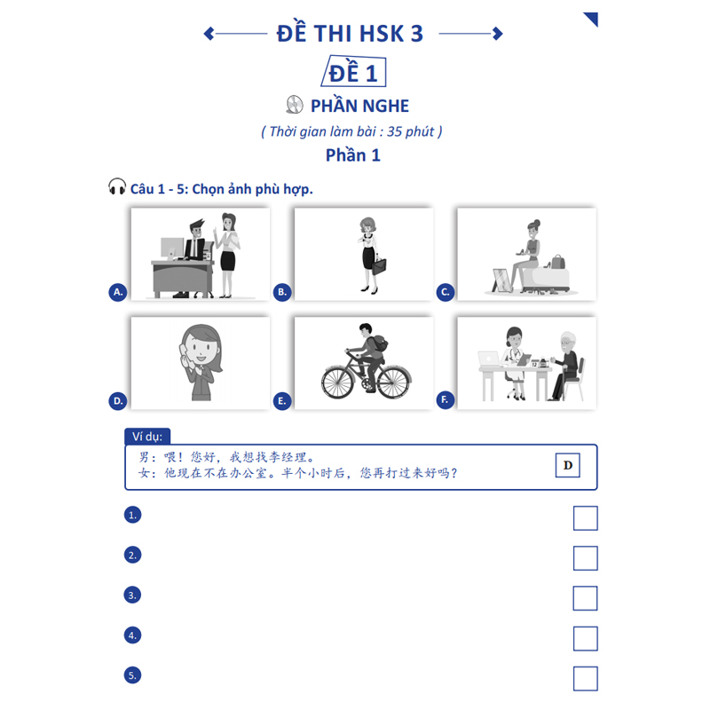 Sách - Giáo Trình Chinh Phục HSK 3 và HSK 4 - Luyện Thi HSK/HSKK - (Bài tập - Đáp án - Giải thích) - Phạm Dương Châu