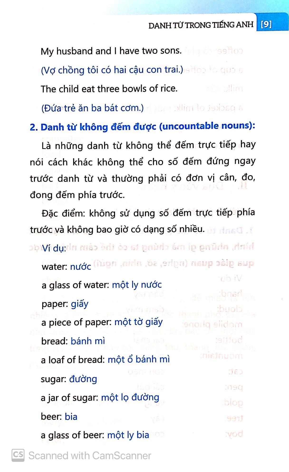 Danh Từ Trong Tiếng Anh