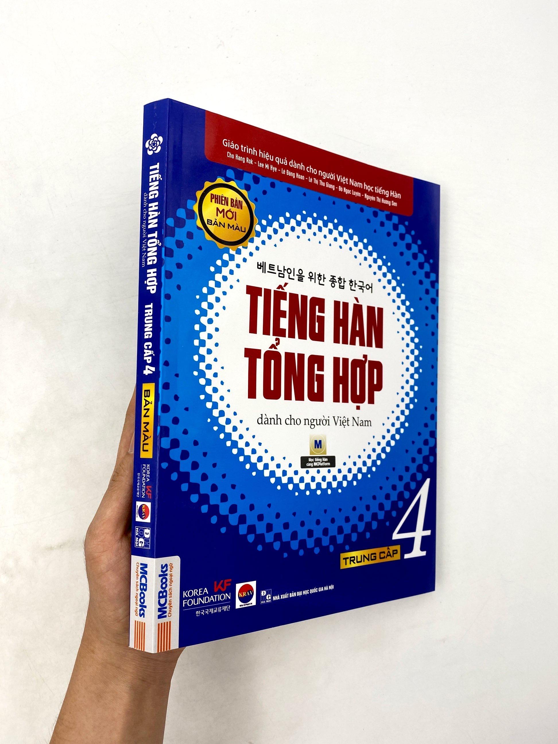 Tiếng Hàn Tổng Hợp Trung Cấp 4 (Phiên Bản Mới – In Màu)