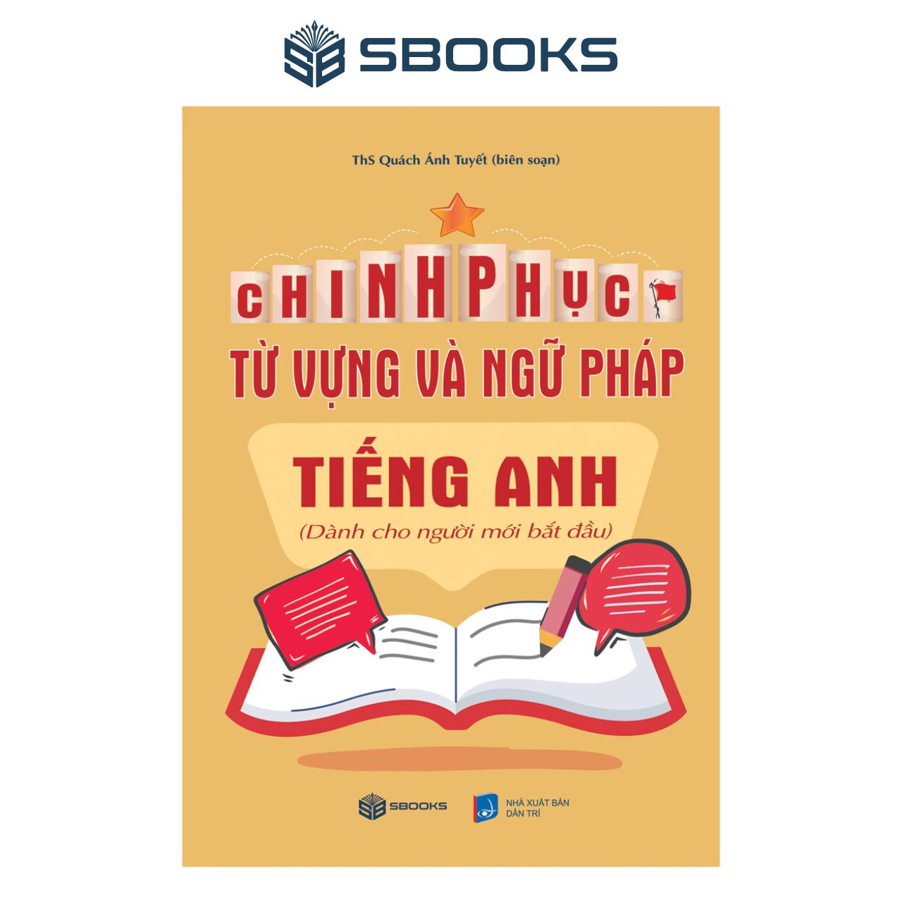 Sách - Combo 2 Cuốn : Chinh Phục Từ Vựng Và Ngữ Pháp Tiếng Anh + Từng Vựng Tiếng Anh Cơ Bản - SBOOKS