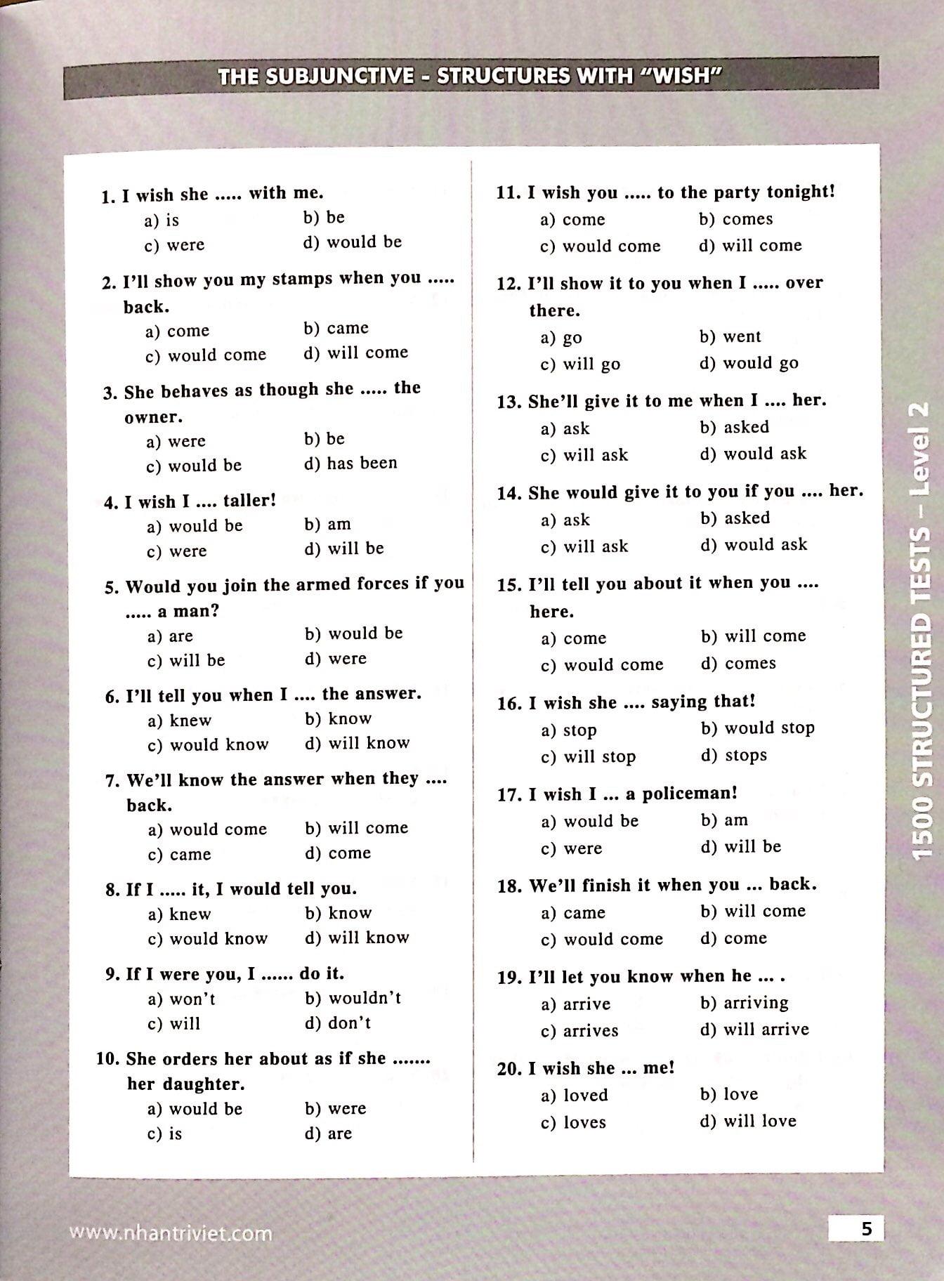 1500 Structured Tests Leve 2 (Không CD)