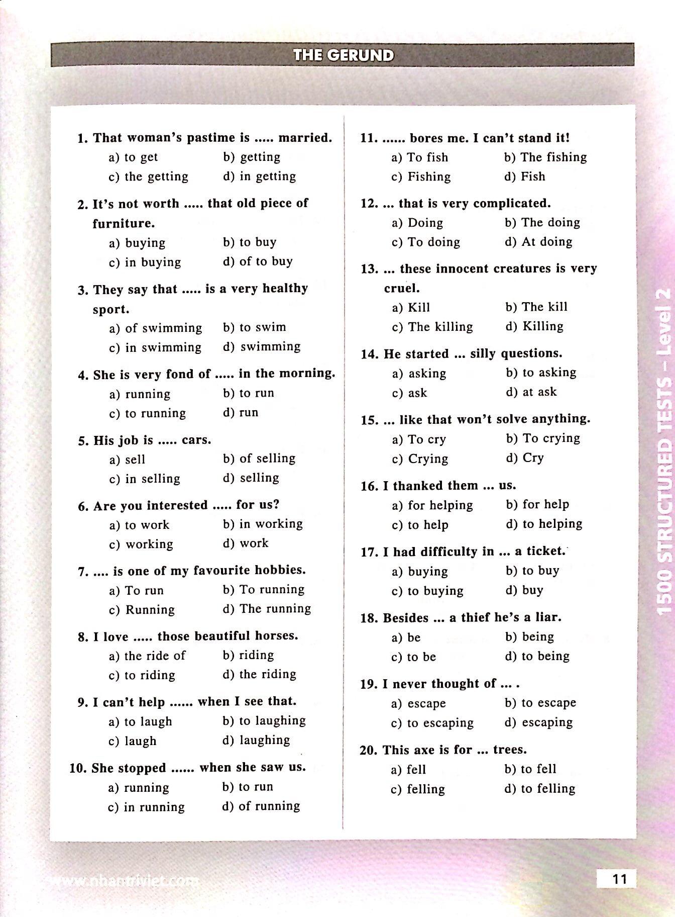 1500 Structured Tests Leve 2 (Không CD)