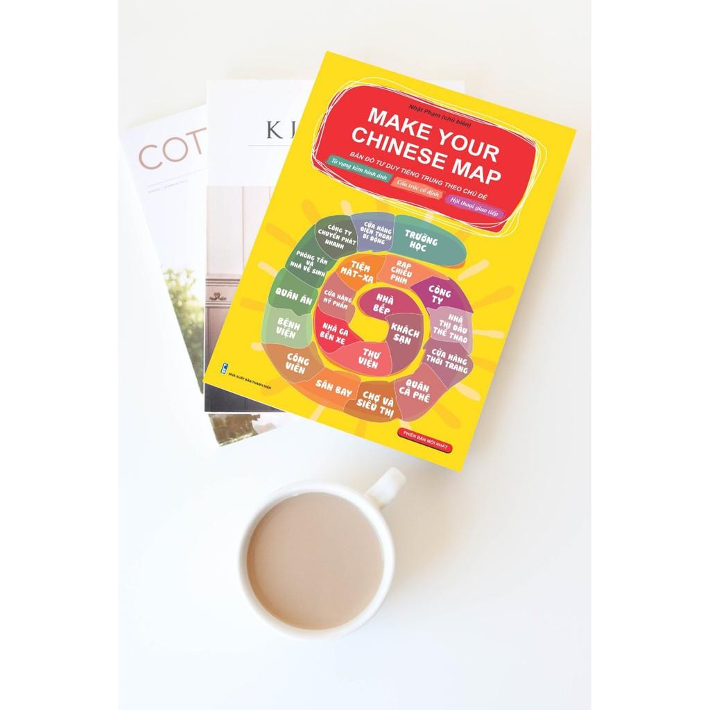 Sách-Combo: Make your chinese map Phiên bản mới + Bài tập ngữ pháp HSK cấu trúc giao tiếp & luyện viết HSK4-5 +DVD tài liệu
