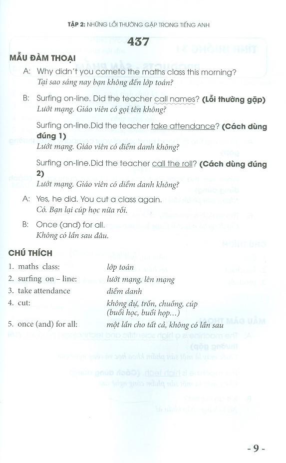 Những Lỗi Thường Gặp Trong Tiếng Anh Khi Nói Chuyện Với Người Nước Ngoài - Tập 2