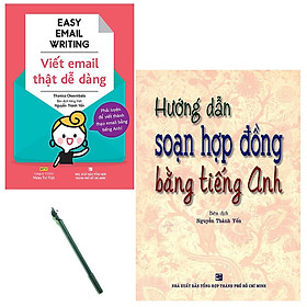 Combo Easy Email Writing - Viết Email Thật Dễ Dàng và Hướng Dẫn Soạn Hợp Đồng Bằng Tiếng Anh( Tặng Kèm Sổ Tay Xương Rồng)