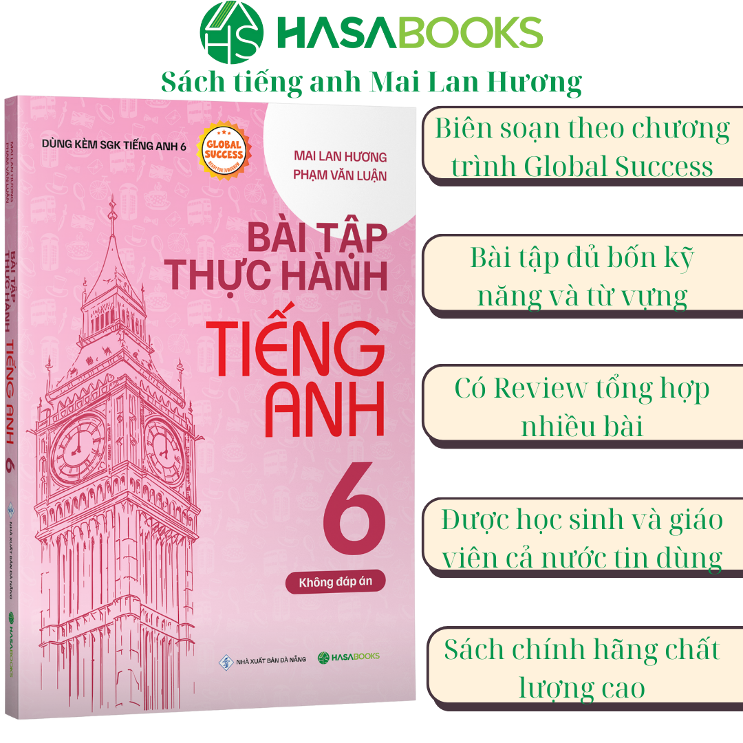 Combo Học Giỏi Tiếng Anh 6 Global Success (Không Đáp Án) - Mai Lan Hương