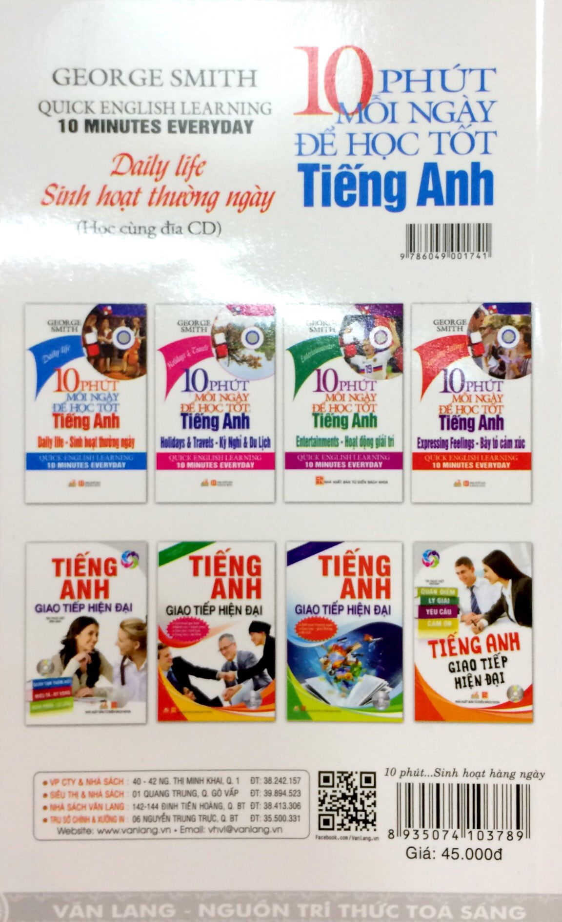 10 Phút Mỗi Ngày Để Học Tốt Tiếng Anh - Sinh Hoạt Thường Ngày (Kèm CD) - Vanlangbooks