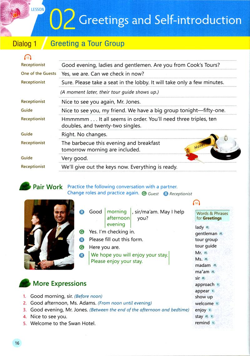 English For Tourism And Restaurants - Book 1 (Kèm file MP3)