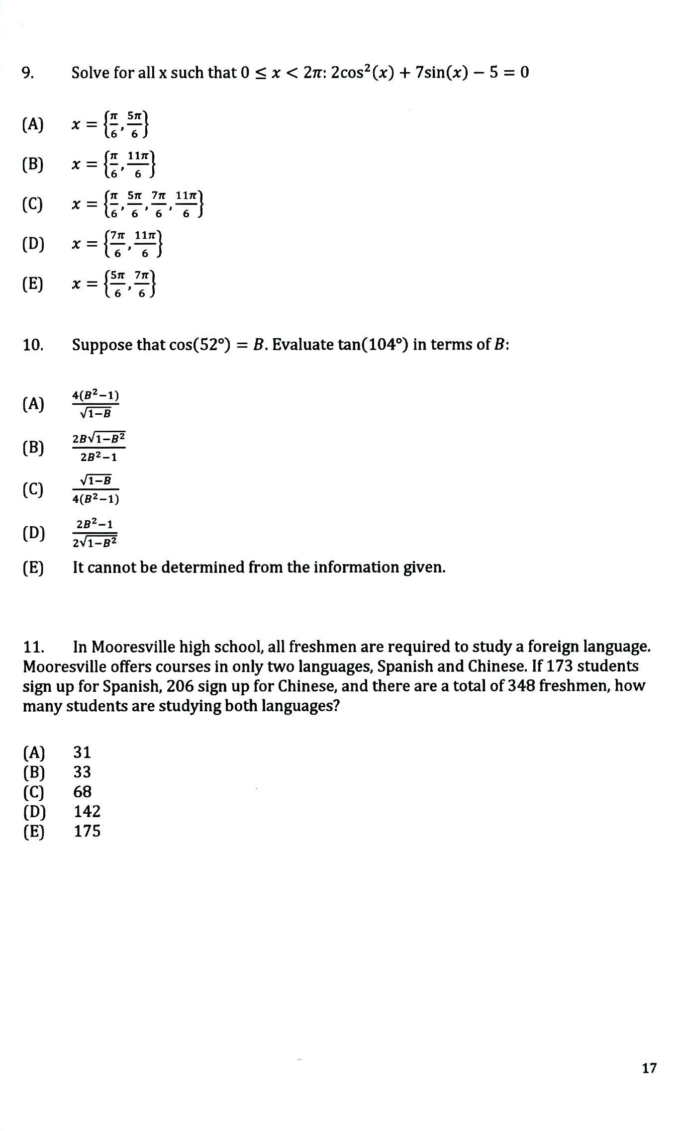 Bứt Phá Điểm Số Sat 2 Với 626 Bài Toán Khó – Questions For The Sat Mathematics Level 2 Subject Test