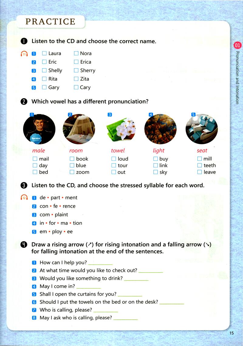 English For Tourism And Restaurants - Book 1 (Kèm file MP3)