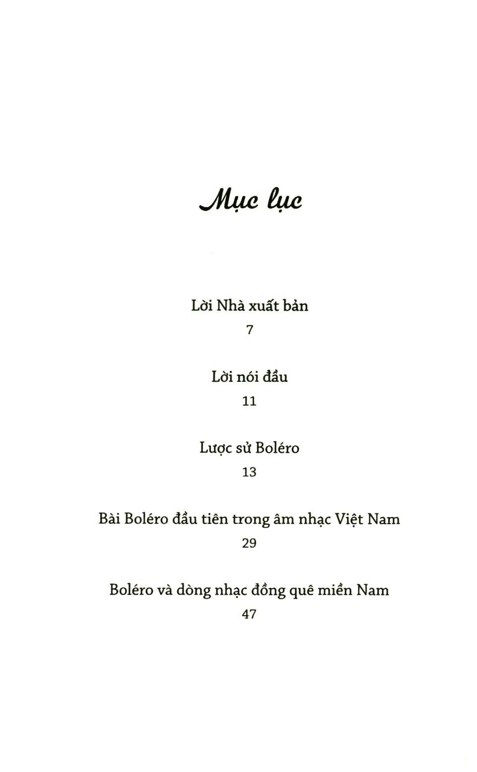 Lắng Nghe Giai Điệu BOLÉRO