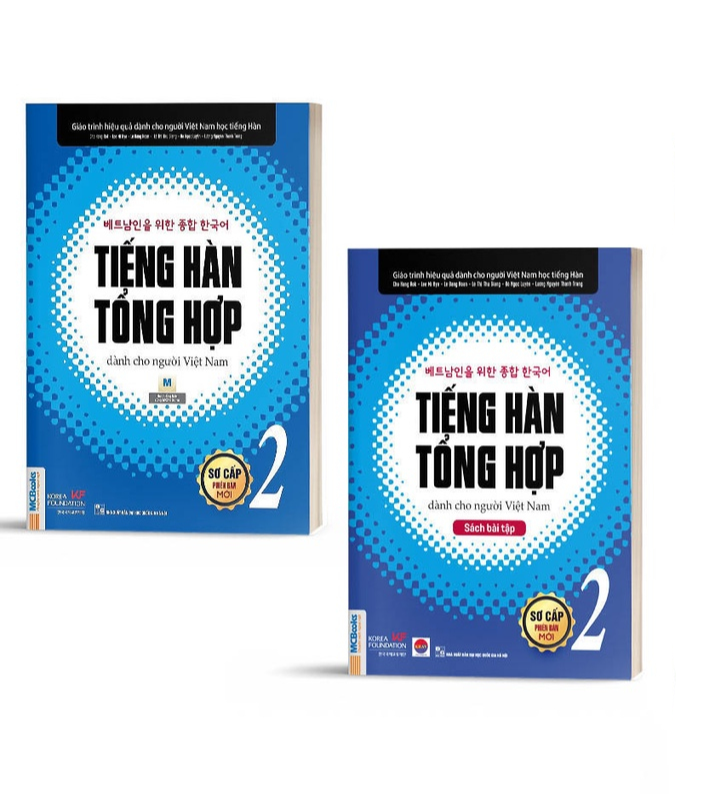 Tiếng Hàn Tổng Hợp dành cho người Việt Nam Sơ Cấp 2 (giáo trình đen trắng và sbt) - Bản Quyền
