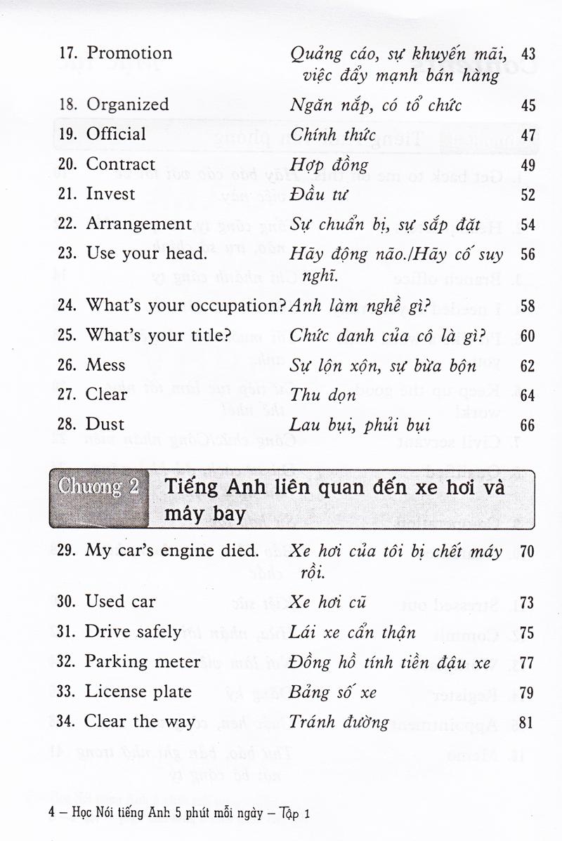 Học Nói Tiếng Anh 5 Phút Mỗi Ngày - Tập 1 (Kèm CD)